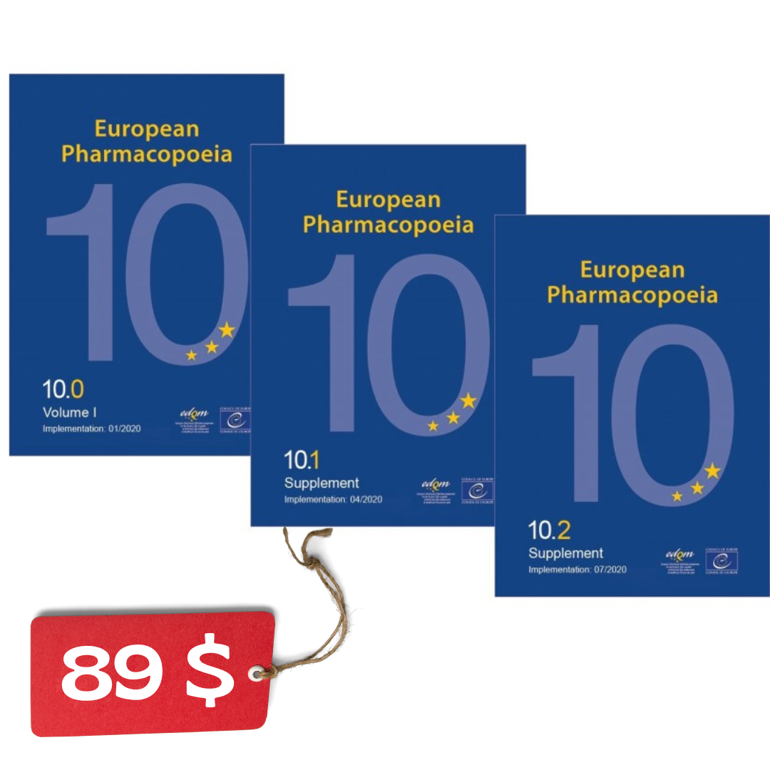 EP European Pharmacopoeia (Ph. Eur.) 10th Edition,10.0 and Supplement 10.1 & 10.2 (3 Volumes)